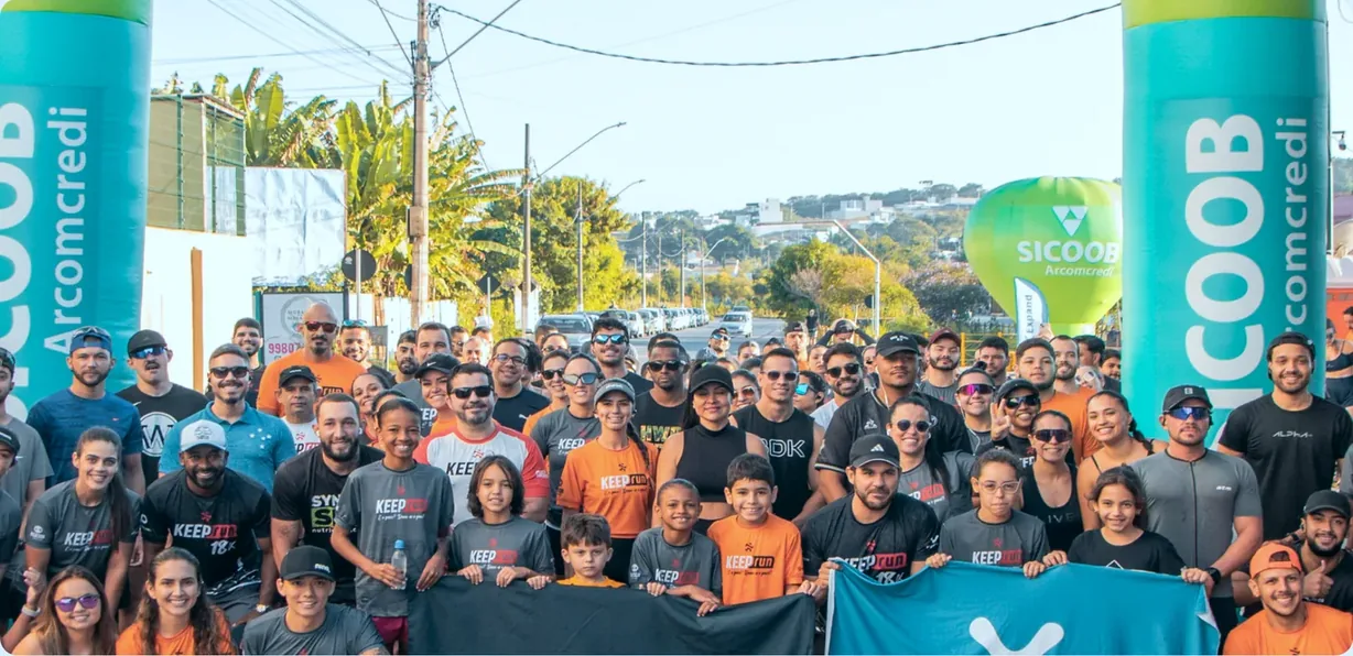 Equipe Keep Run reunida após o treino de sábado